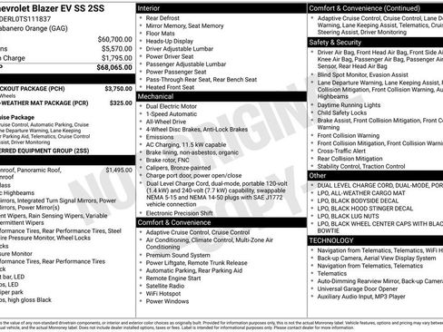 New 2026 Chevrolet Blazer EV SS w/ LPO, Blackout Package image 8