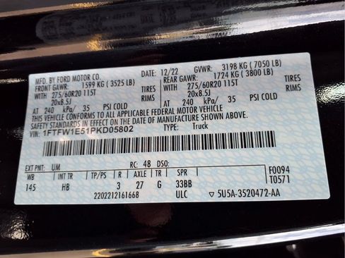 Used 2023 Ford F150 Lariat w/ Equipment Group 502A High AWD/4WD image 23