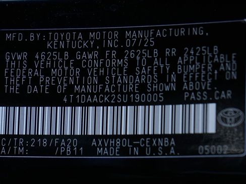 Used 2025 Toyota Camry LE FWD image 44