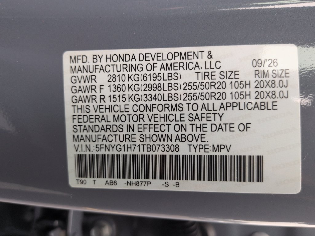New 2026 Honda Pilot Touring image 34