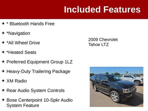 Used 2009 Chevrolet Tahoe LTZ AWD/4WD image 3