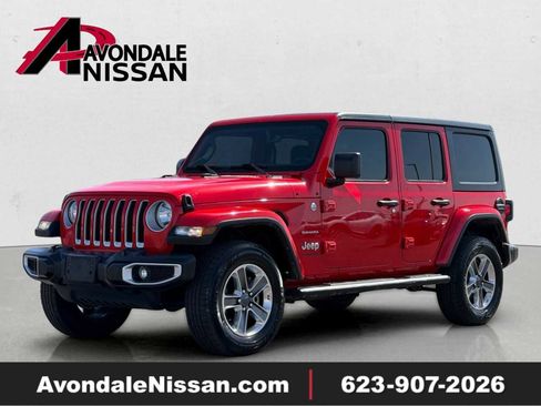 Used 2022 Jeep Wrangler Unlimited Sahara w/ Cold Weather Group AWD/4WD image 1