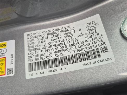 Used 2022 Honda Civic LX image 15