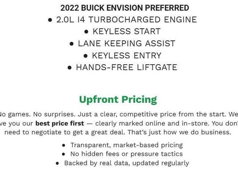 Used 2022 Buick Envision Preferred FWD image 2
