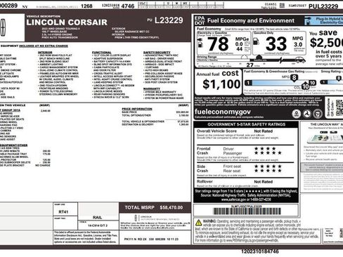Used 2023 Lincoln Corsair Grand Touring w/ Equipment Group 301A image 3