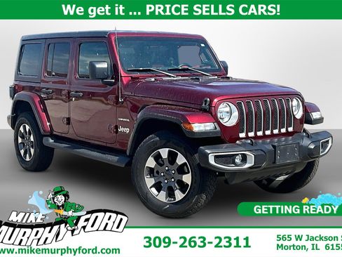Used 2021 Jeep Wrangler Unlimited Sahara w/ Cold Weather Group AWD/4WD image 1