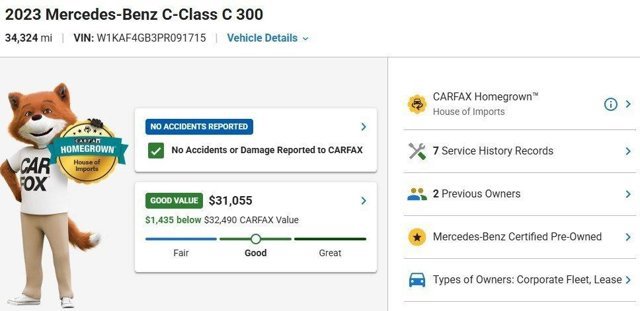 Certified 2023 Mercedes-Benz C 300 Sedan image 3