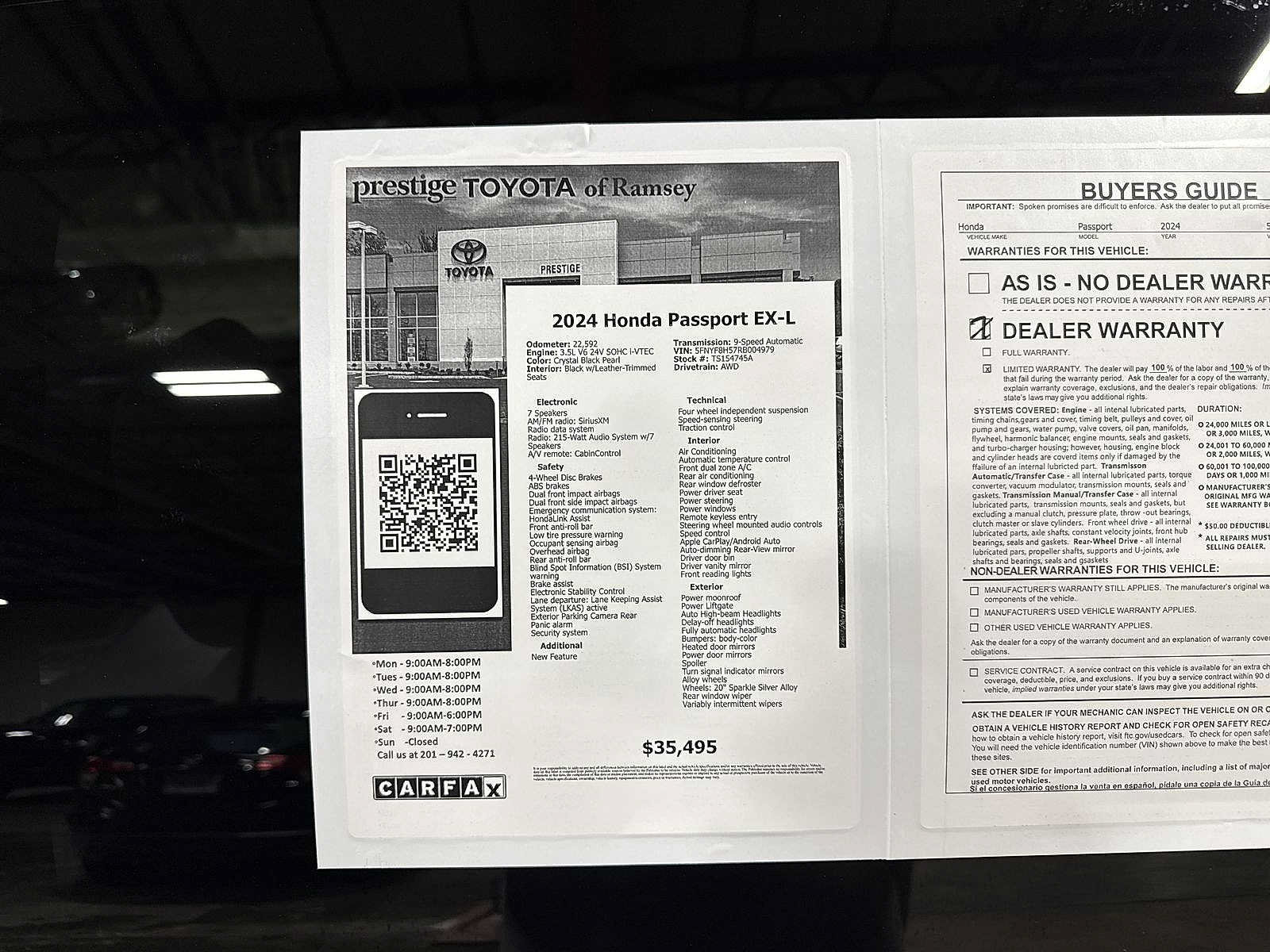 Used 2024 Honda Passport EX-L image 12