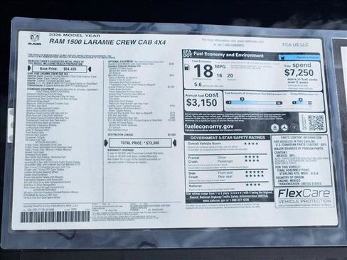New 2026 RAM 1500 Laramie w/ Laramie Preferred Package AWD/4WD image 16