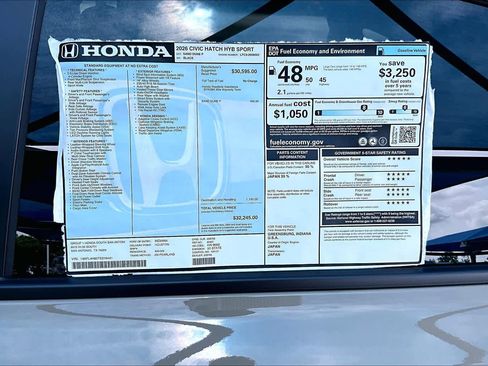 New 2026 Honda Civic Sport image 22