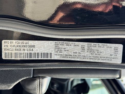 Used 2021 Jeep Grand Cherokee L Limited AWD/4WD image 76