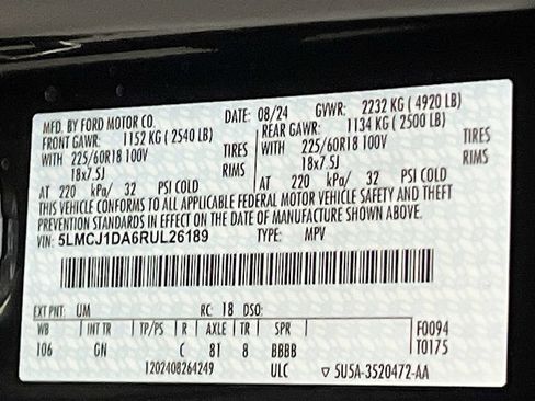 Used 2024 Lincoln Corsair AWD w/ Equipment Group 102A image 34