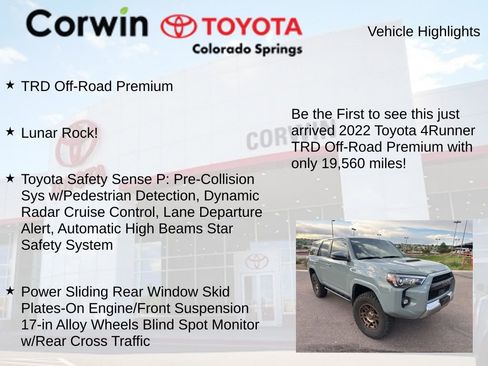 Used 2022 Toyota 4Runner TRD Off-Road Premium AWD/4WD image 4
