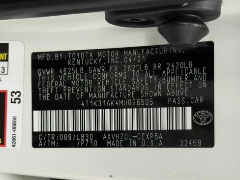 Used 2021 Toyota Camry XSE w/ Navigation Upgrade Package FWD image 50
