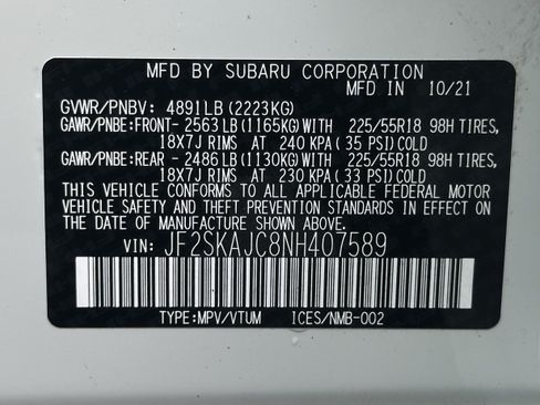 Used 2022 Subaru Forester Sport w/ Popular Package #2 AWD/4WD image 22