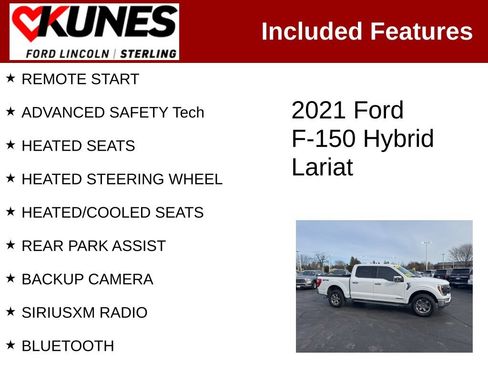 Used 2021 Ford F150 Lariat w/ Equipment Group 502A High AWD/4WD image 2