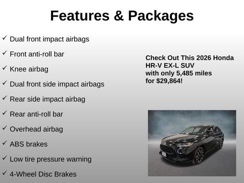 Certified 2026 Honda HR-V EX-L image 12