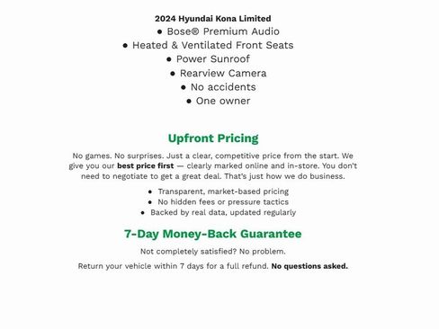 Used 2024 Hyundai Kona Limited image 2