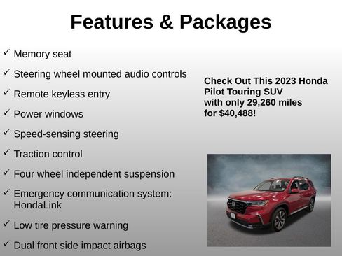 Certified 2023 Honda Pilot Touring image 12