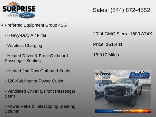 Used 2024 GMC Sierra 1500 AT4X AWD/4WD image 16