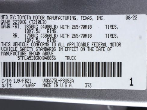 Used 2022 Toyota Tundra SR5 image 43