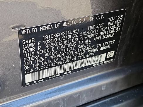 Certified 2024 Honda HR-V LX image 27