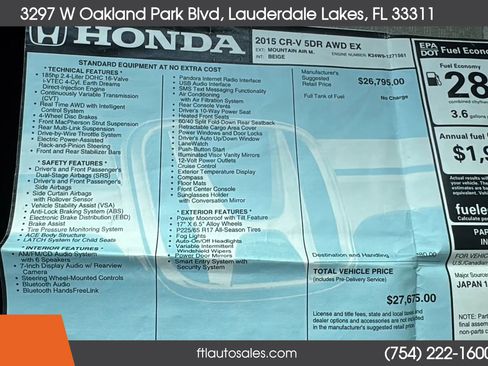 Used 2015 Honda CR-V EX image 70