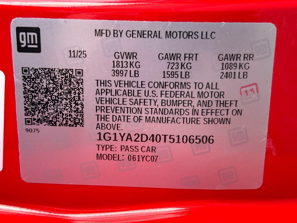 Used 2026 Chevrolet Corvette Stingray Coupe w/ 1LT RWD image 29
