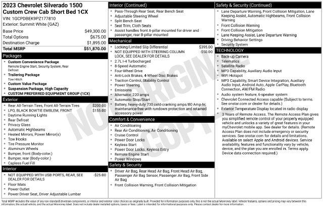 Used 2023 Chevrolet Silverado 1500 Custom AWD/4WD image 20