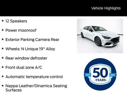 Used 2021 Hyundai Sonata N Line w/ Preferred Accessory Package FWD image 11