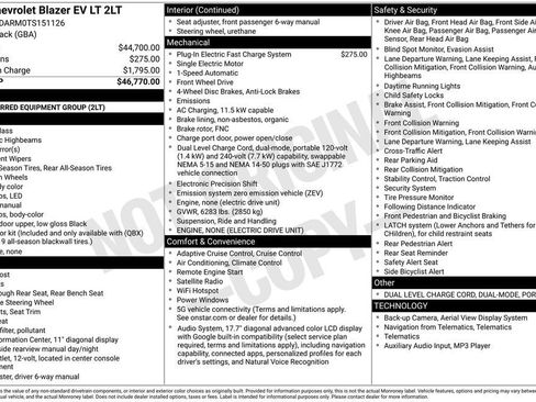 New 2026 Chevrolet Blazer EV LT FWD image 10