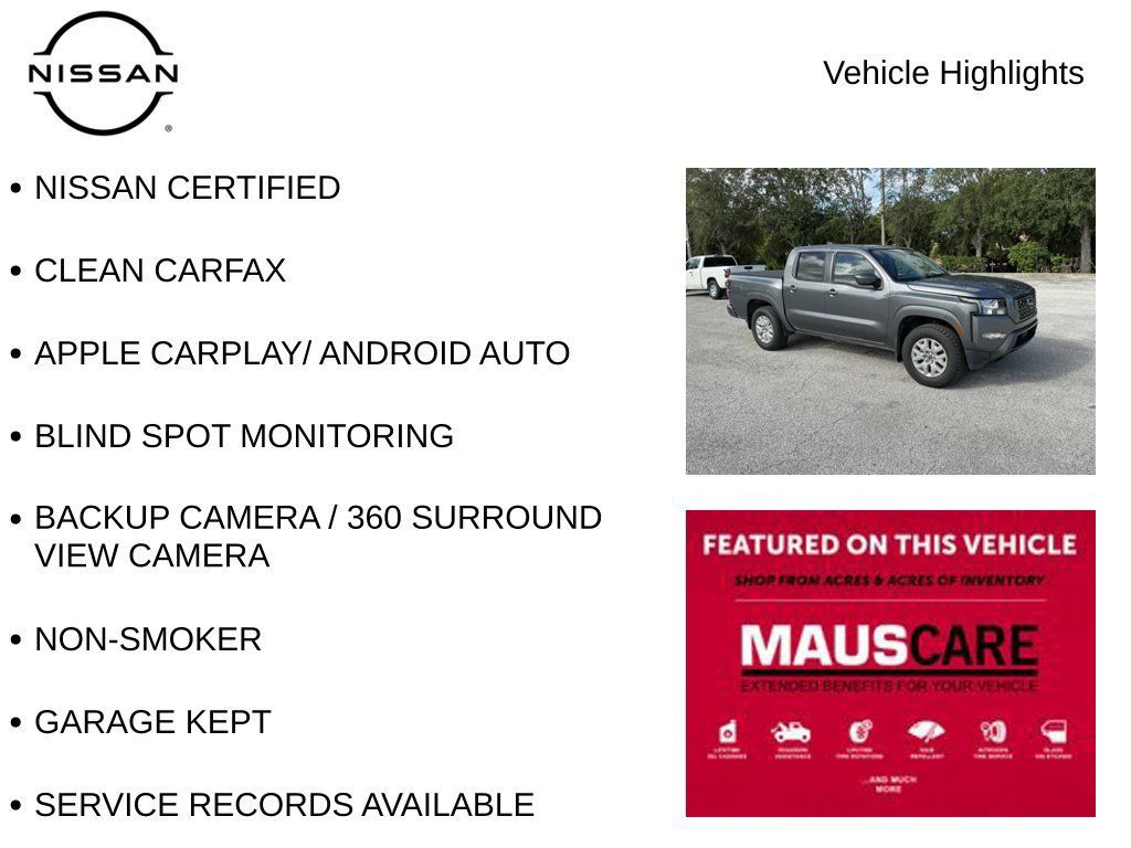 Certified 2022 Nissan Frontier SV AWD/4WD image 8
