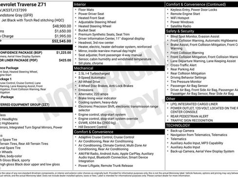 Used 2026 Chevrolet Traverse Z71 w/ Driver Confidence Package AWD/4WD image 33