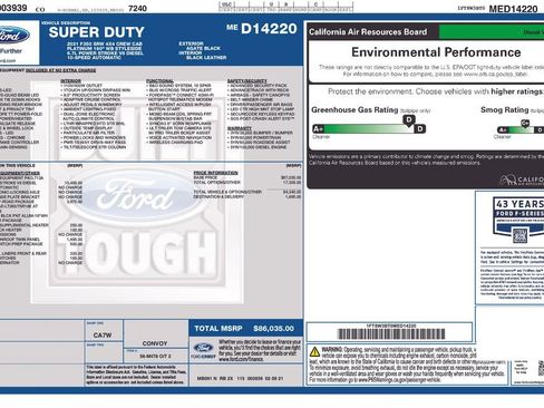 Used 2021 Ford F350 Platinum w/ Tremor Off-Road Package image 6