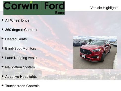 Used 2022 Ford Edge ST w/ Equipment Group 401A AWD/4WD image 7