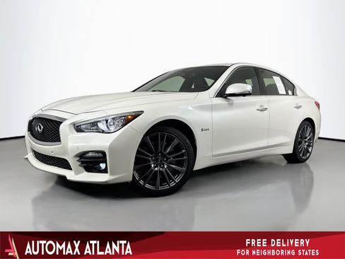 Used 2017 INFINITI Q50 Red Sport 400 image 1