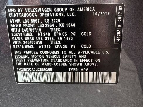 Used 2018 Volkswagen Atlas S image 11