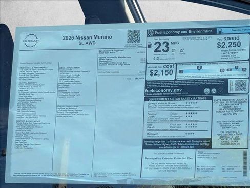 New 2026 Nissan Murano SL AWD/4WD image 17