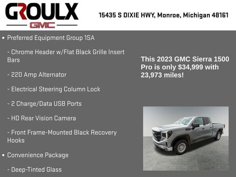 Used 2023 GMC Sierra 1500 Pro w/ Pro Value Package image 15