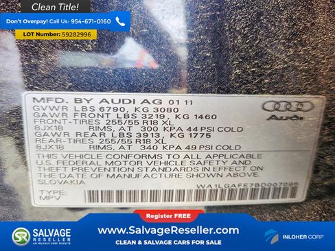 Used 2011 Audi Q7 3.0T Premium Plus AWD/4WD image 17