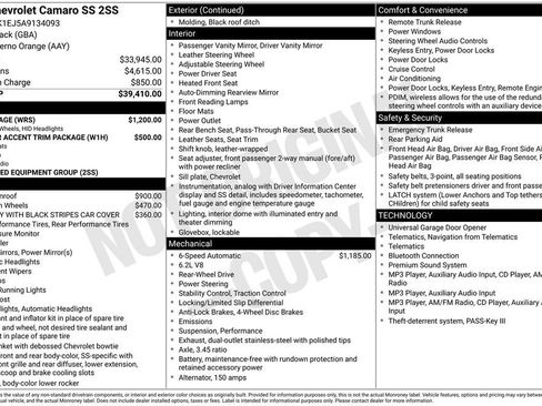 Used 2010 Chevrolet Camaro SS w/ RS Package RWD image 29