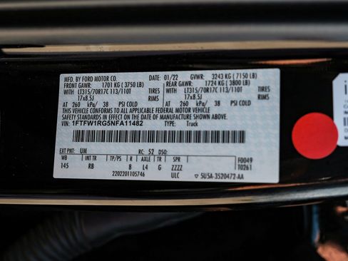 Used 2022 Ford F150 Raptor w/ Equipment Group 801A High image 60