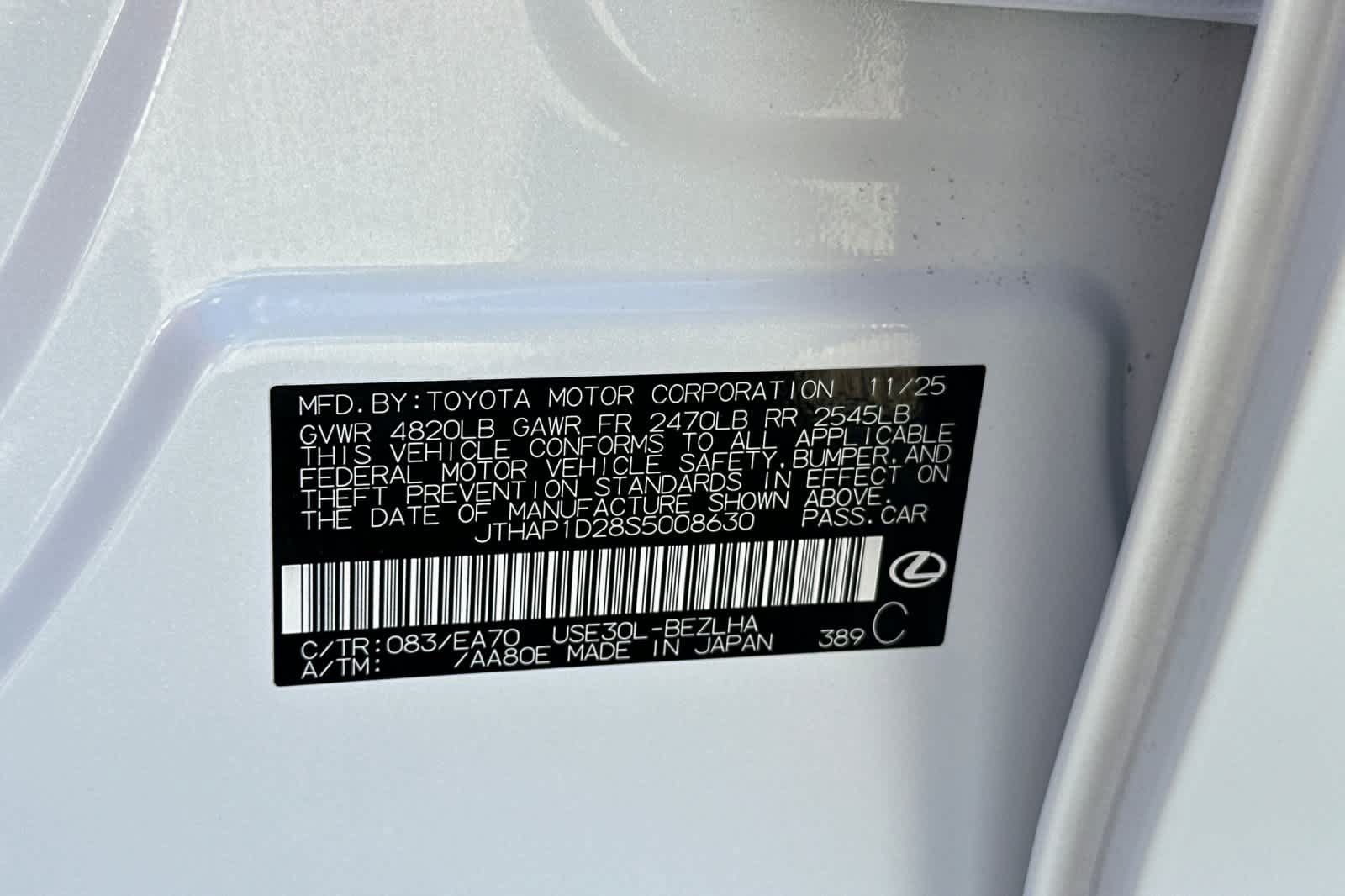 Used 2025 Lexus IS 500 w/ Accessory Package 2 RWD image 36