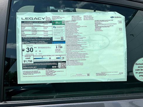 New 2025 Subaru Legacy Premium image 19