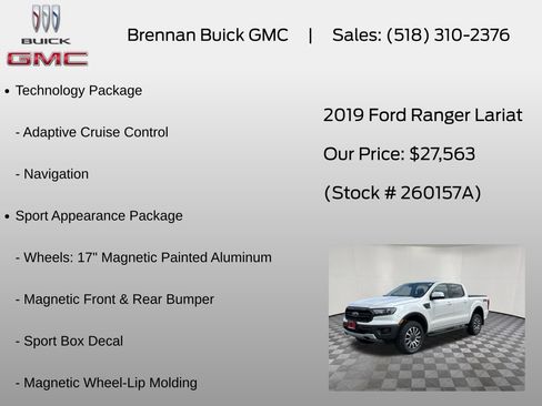 Used 2019 Ford Ranger Lariat w/ Equipment Group 501A Mid AWD/4WD image 12