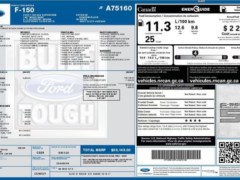 Used 2018 Ford F150 XLT w/ Equipment Group 302A Luxury AWD/4WD image 5