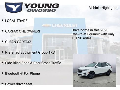 Certified 2023 Chevrolet Equinox RS w/ LPO, Floor Liner Package image 7