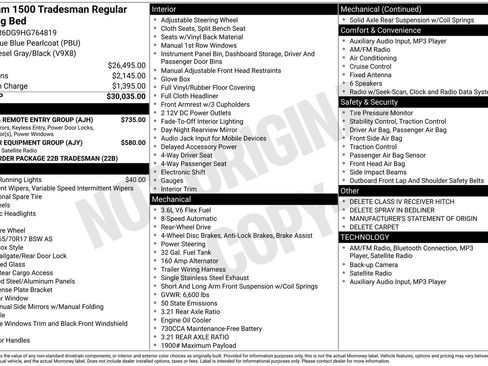 Used 2017 RAM 1500 Tradesman w/ Power & Remote Entry Group image 3