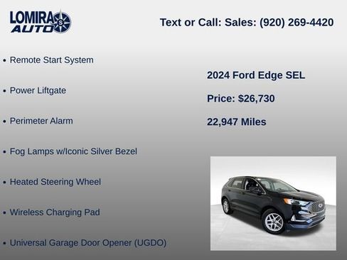 Used 2024 Ford Edge SEL w/ Convenience Package AWD/4WD image 27