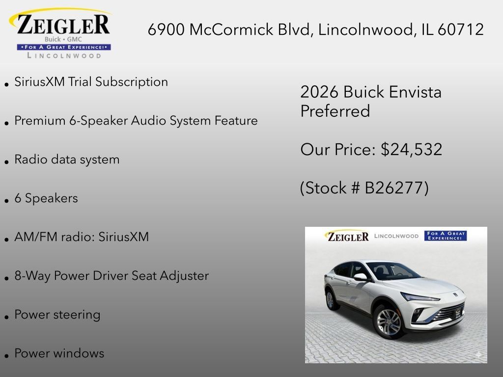New 2026 Buick Envista Preferred w/ Convenience I Package FWD image 12